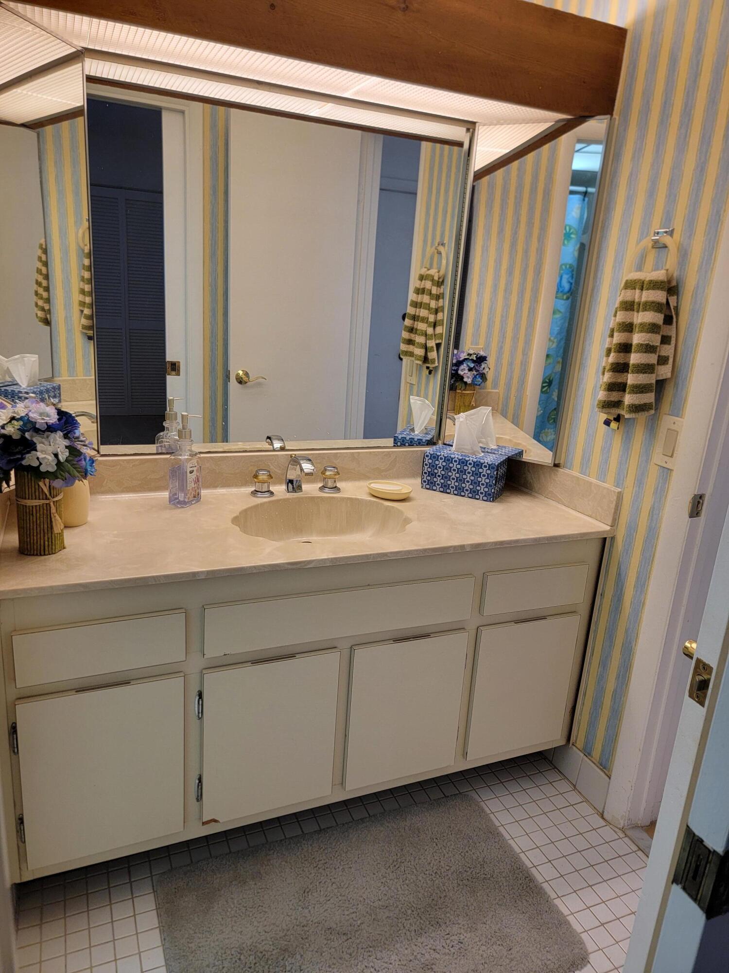 11115 Oakdale Road Boynton Beach, FL 33437 - Photo 21 of 30 a bathroom with a sink and a mirror