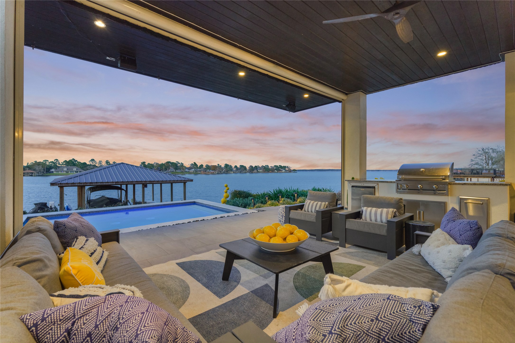 Indulge in the ultimate waterfront lifestyle with this exquisite 4-5 bedroom, 4.5 bath estate, designed for both comfortable living and grand entertaining.