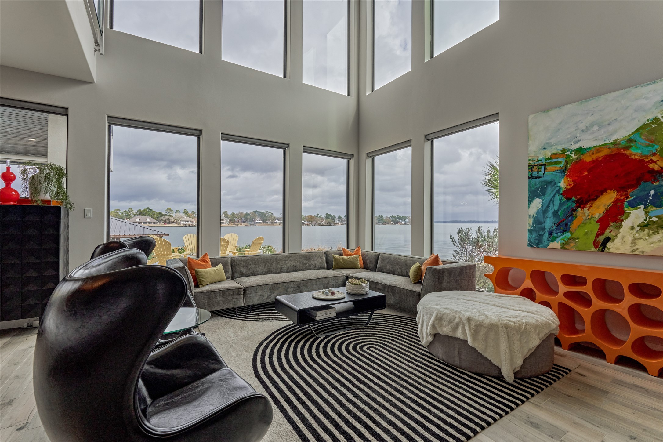 189 Stevinstraat Montgomery, TX 77356 - Photo 12 of 50 a living room with furniture and a floor to ceiling window