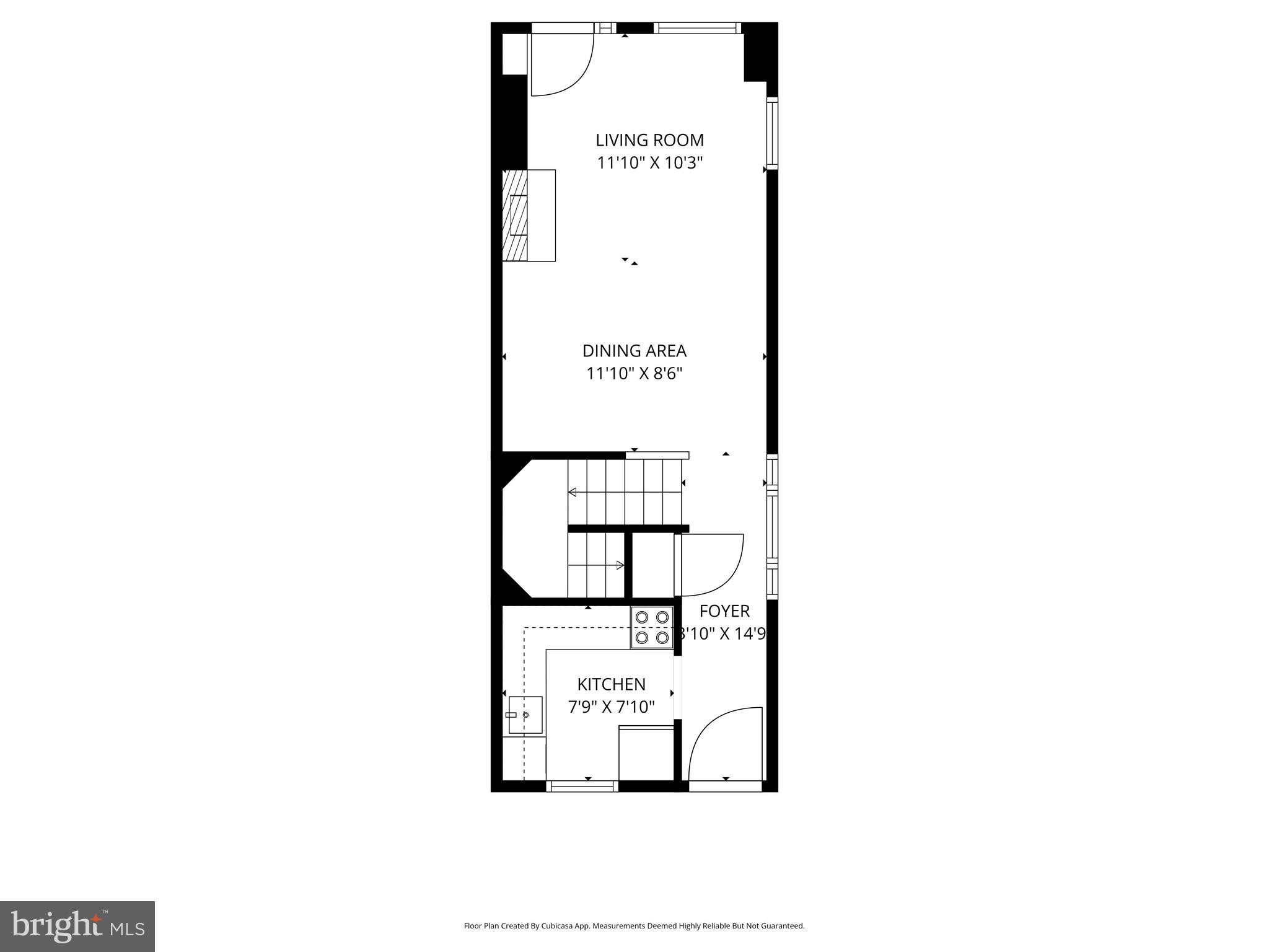 1066 Paper Mill Court, Unit 1066 Washington, DC 20007 - Photo 24 of 25 Main level floor plan rendering
