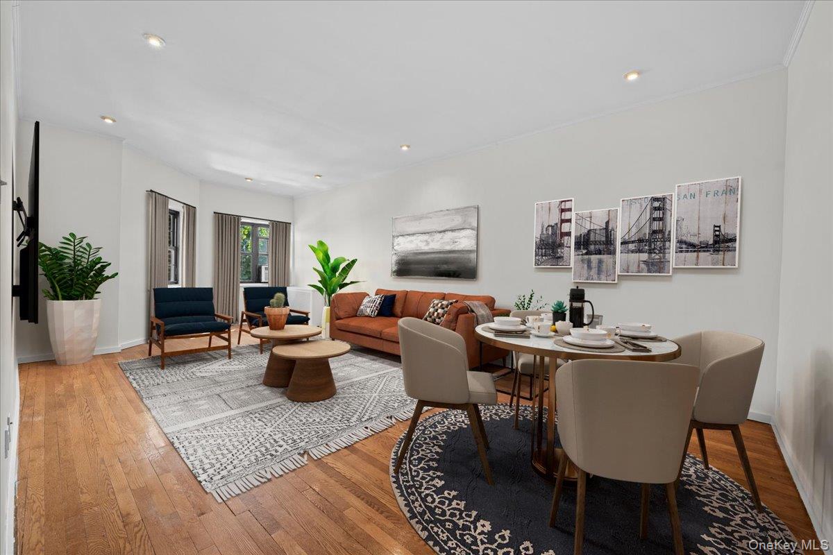 1440 Boston Post Road, Unit 2I Larchmont, NY 10538 - Photo 5 of 20 Digitally staged living/dining area