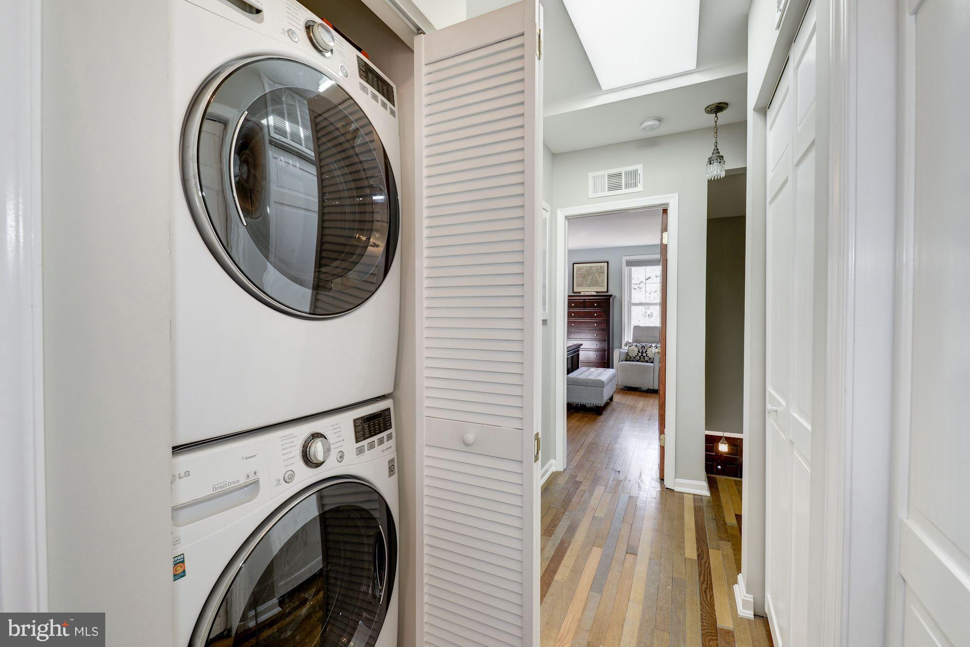 313 5th Street Northeast Washington, DC 20002 - Photo 22 of 26 Upstairs laundry near bathroom & hall closet