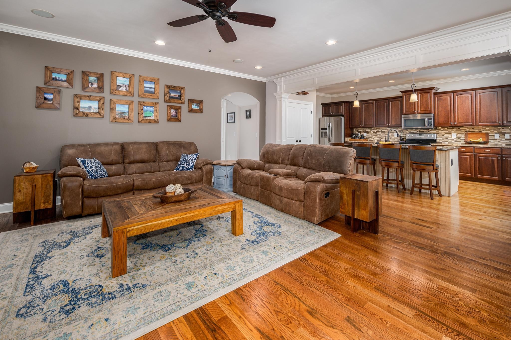 116 Rockingham Drive Murfreesboro, TN 37129 - Photo 4 of 40 a living room with furniture and kitchen view