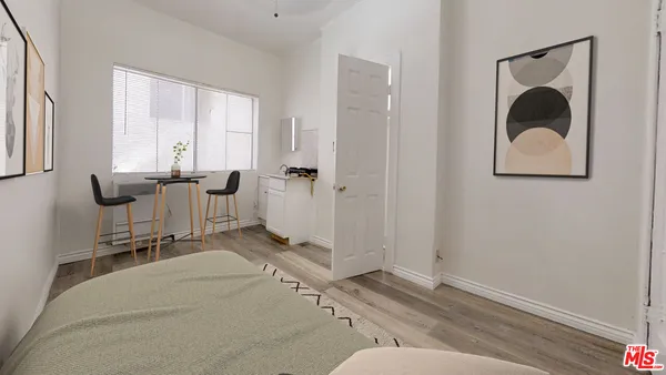 a room with furniture and window