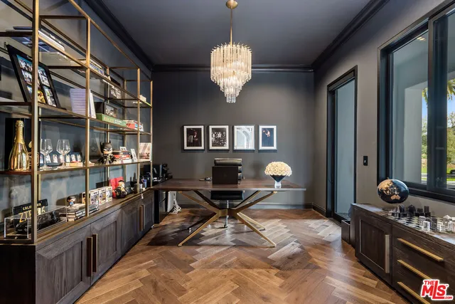 a very nice looking kitchen with a large window