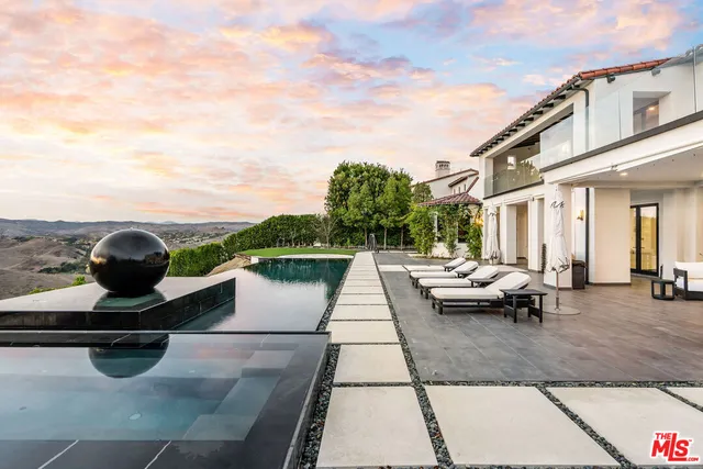 a view of outdoor space with seating