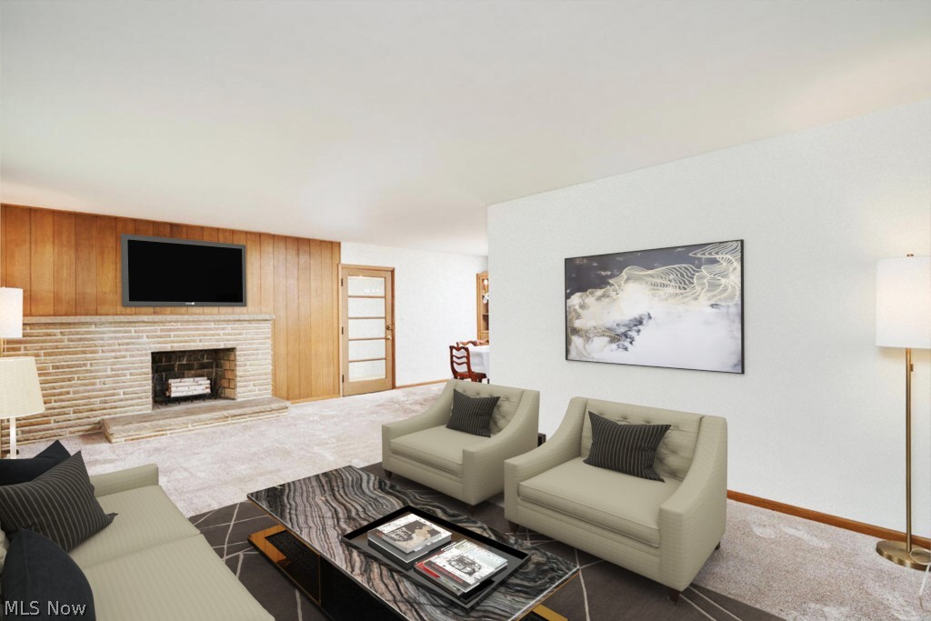 2438 Ridgewood Road Akron, OH 44313 - Photo 4 of 18 Living Room - virtually staged