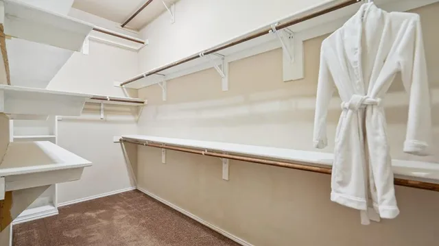 a view of closet area