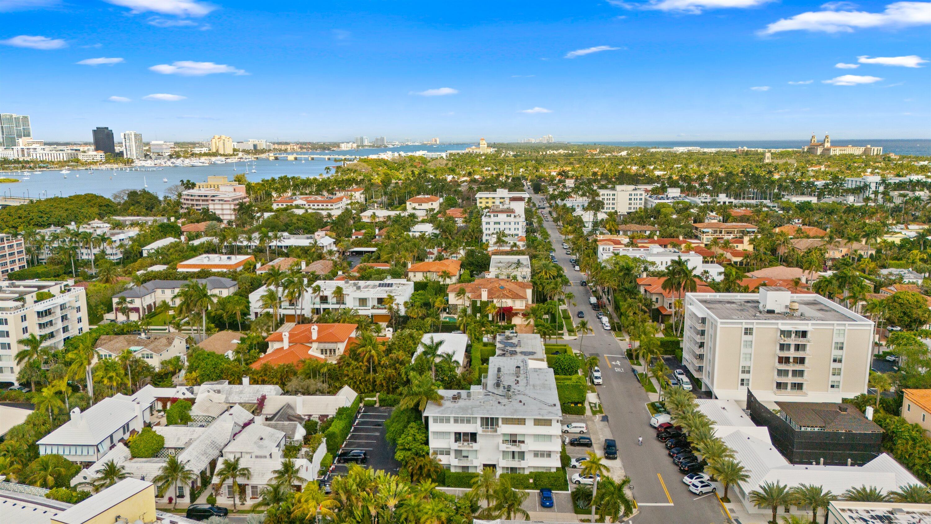 401 Peruvian Avenue, Unit 1010 Palm Beach, FL 33480 - Photo 16 of 19 an aerial view of residential building with parking space