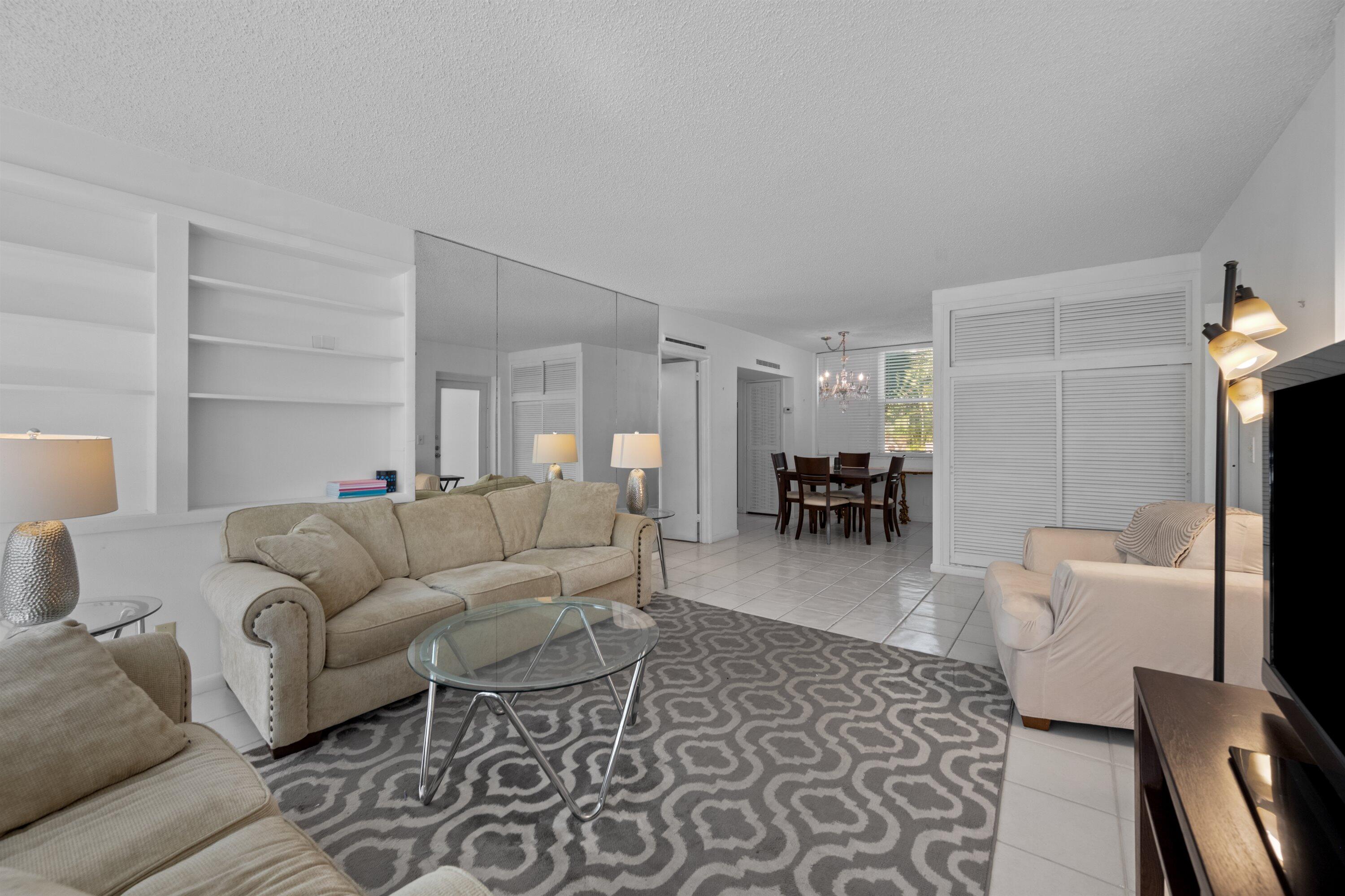 401 Peruvian Avenue, Unit 1010 Palm Beach, FL 33480 - Photo 3 of 19 a living room with furniture and a flat screen tv