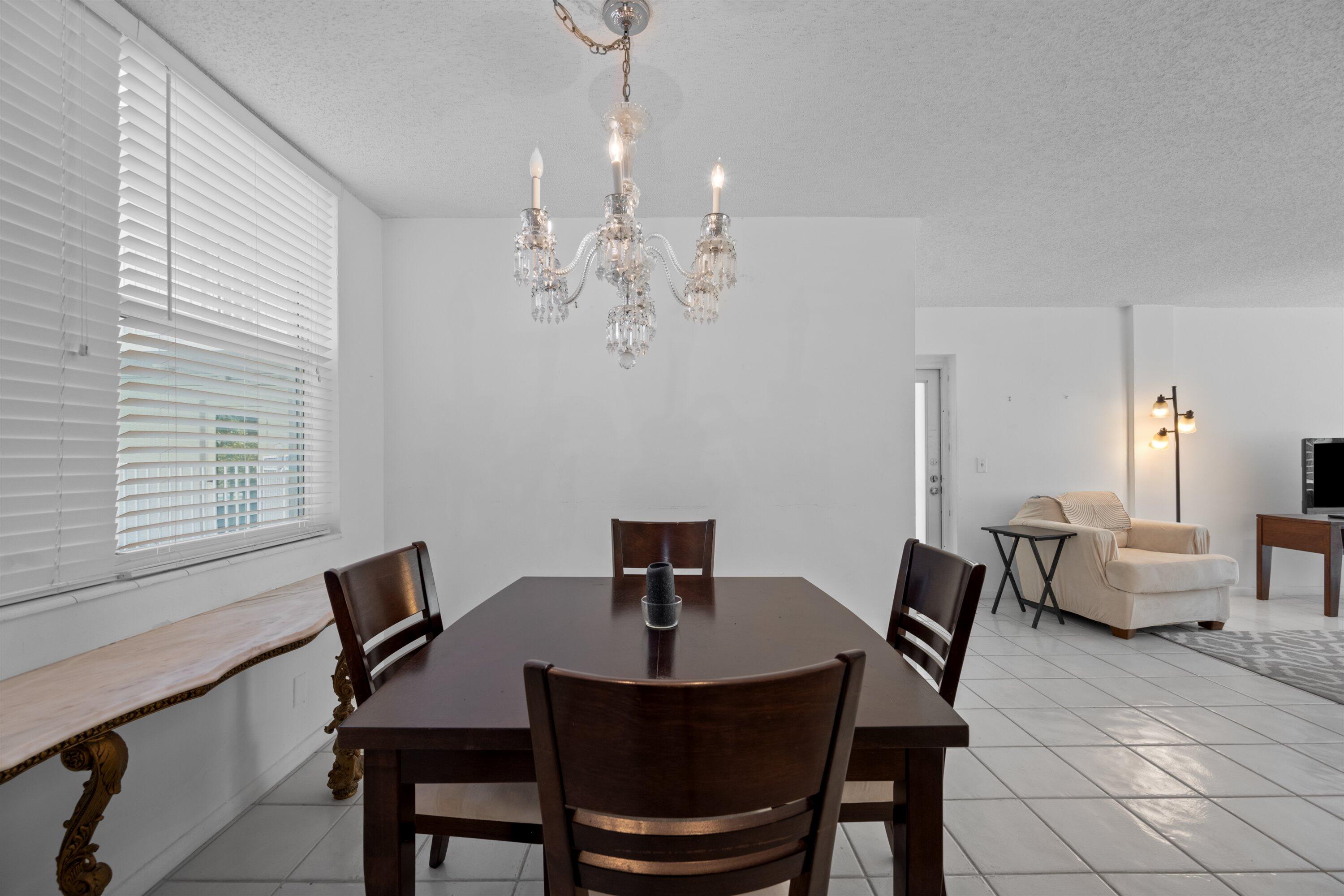 401 Peruvian Avenue, Unit 1010 Palm Beach, FL 33480 - Photo 5 of 19 a view of a dining room with furniture and chandelier