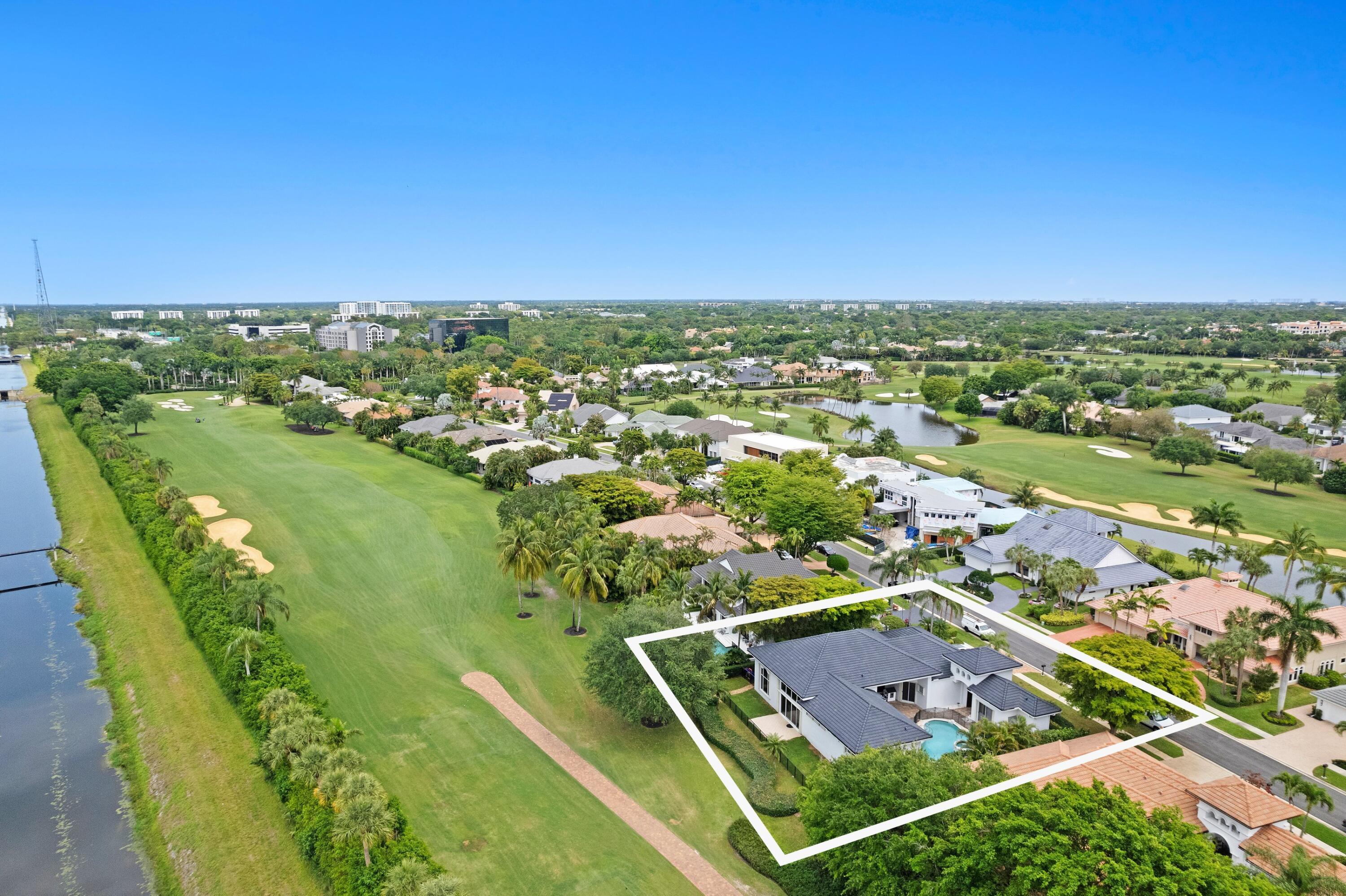 7796 Mandarin Drive Boca Raton, FL 33433 - Photo 29 of 36 Aerial View of house/7th hole