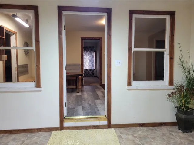 a view of front door