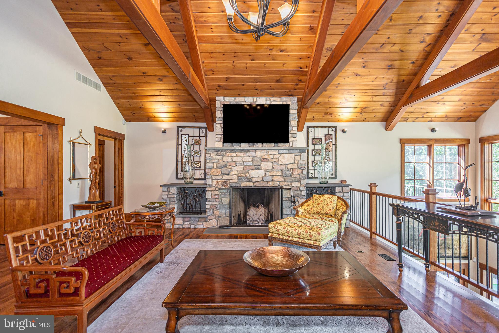 992 A Worthington Mill Road Newtown, PA 18940 - Photo 17 of 96 a living room with furniture and a fireplace