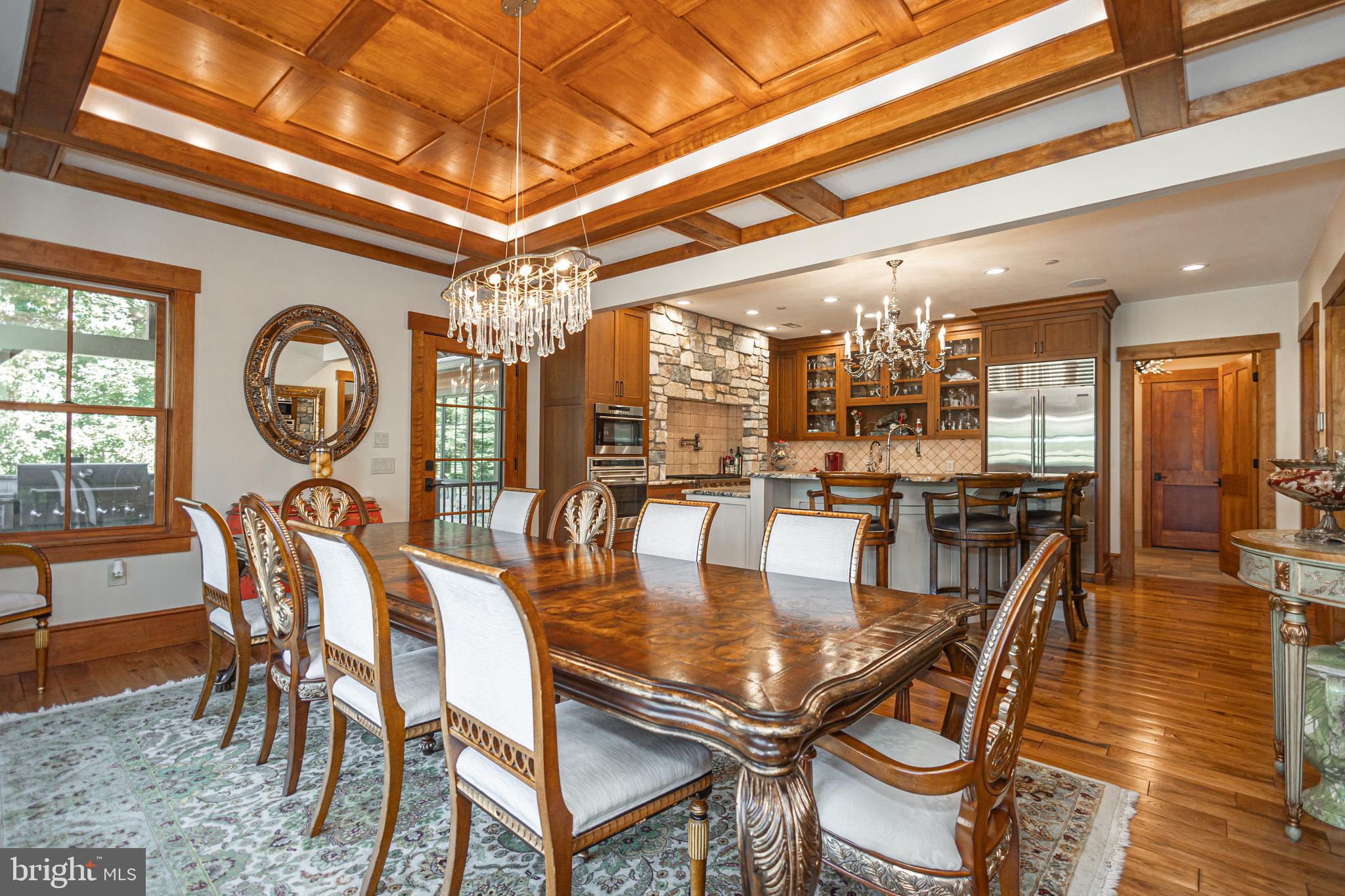 992 A Worthington Mill Road Newtown, PA 18940 - Photo 29 of 96 a dining room with furniture a chandelier and wooden floor