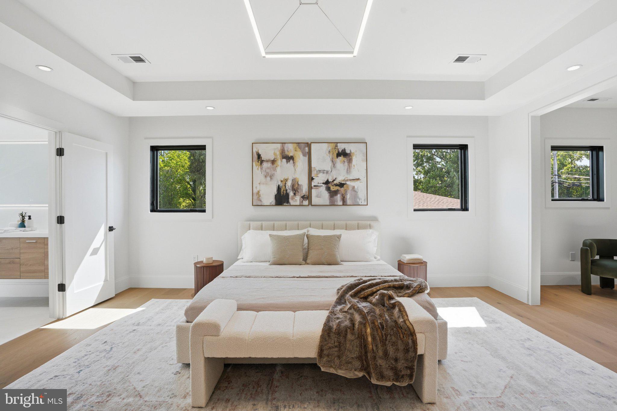 7421 Magarity Road Falls Church, VA 22043 - Photo 45 of 66 Serene modern bedroom retreat.