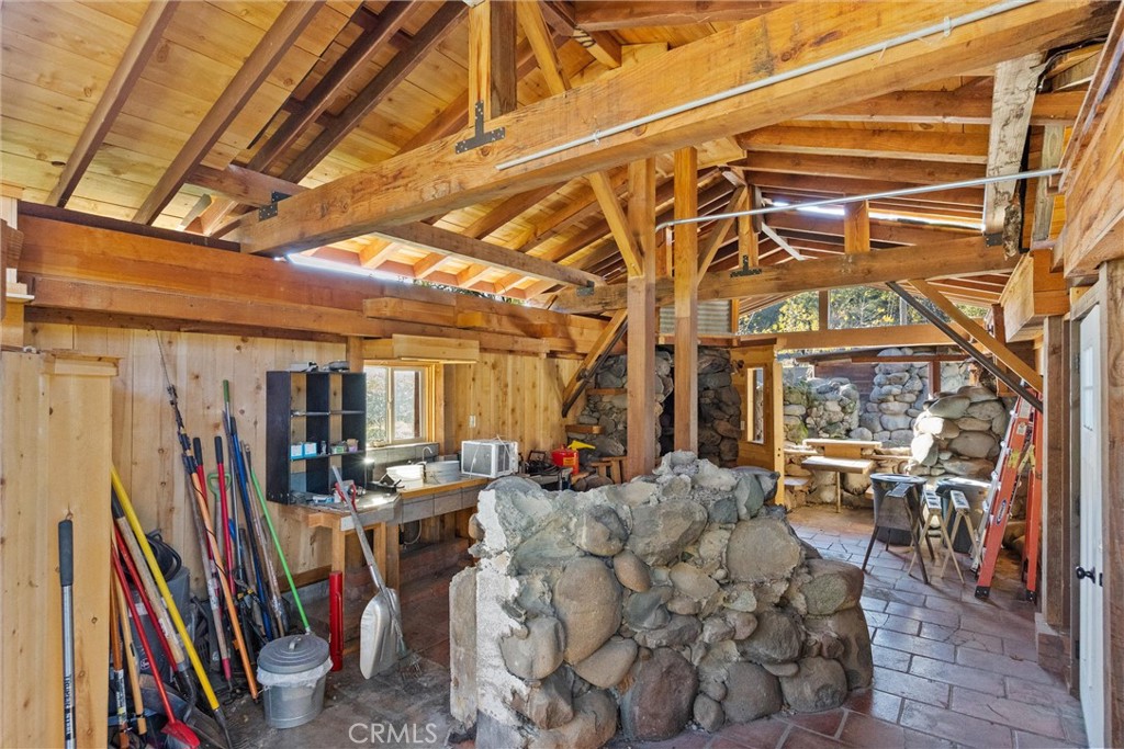 12656 Centerville Road Chico, CA 95928 - Photo 28 of 46 Cabin Interior with Beautiful and Sturdy Wood Beams..!