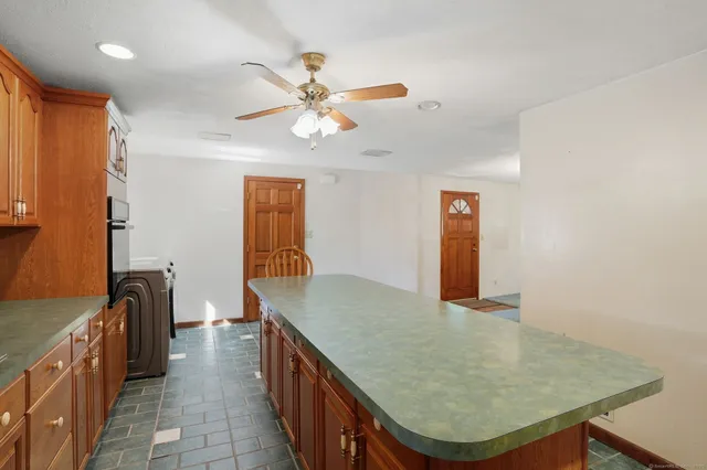 workspace with wooden floor