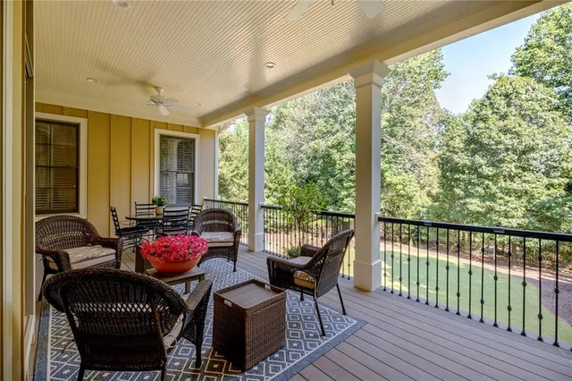 a view of a house with a wooden stairs
