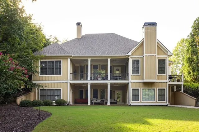 a view of a building with a street