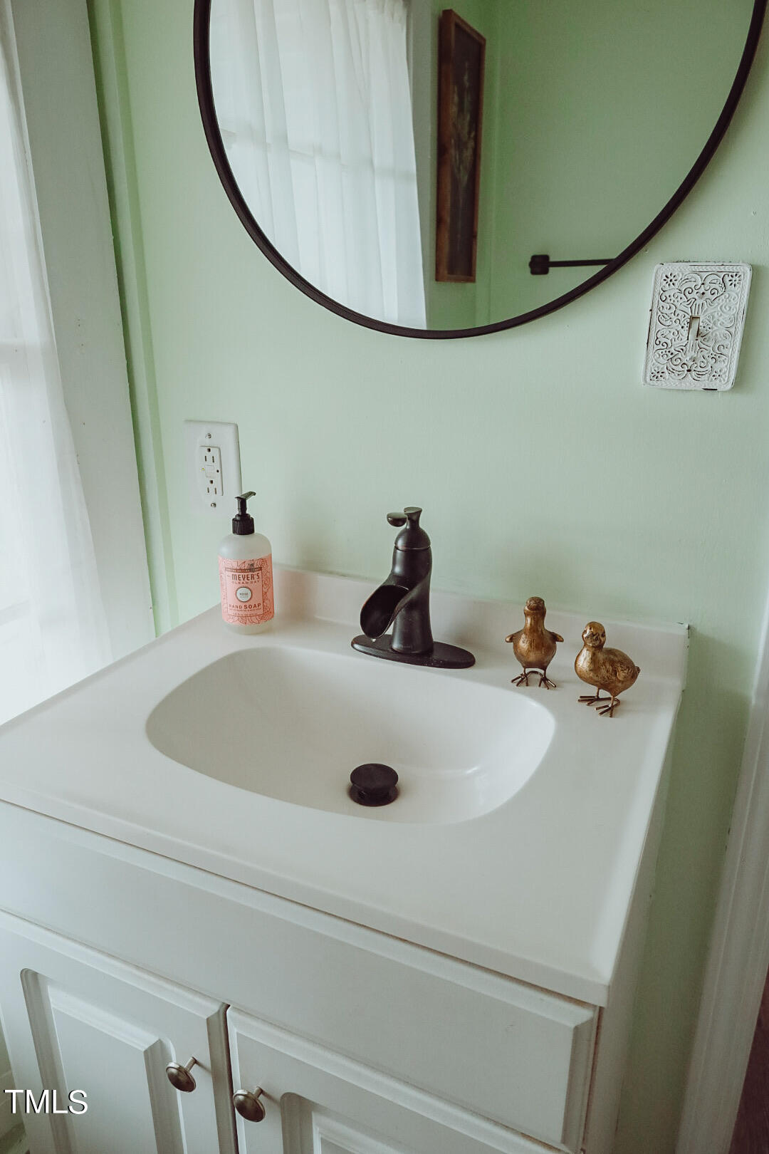 7105 Great Swamp Loop Lucama, NC 27851 - Photo 24 of 65 a bathroom with a sink and a mirror