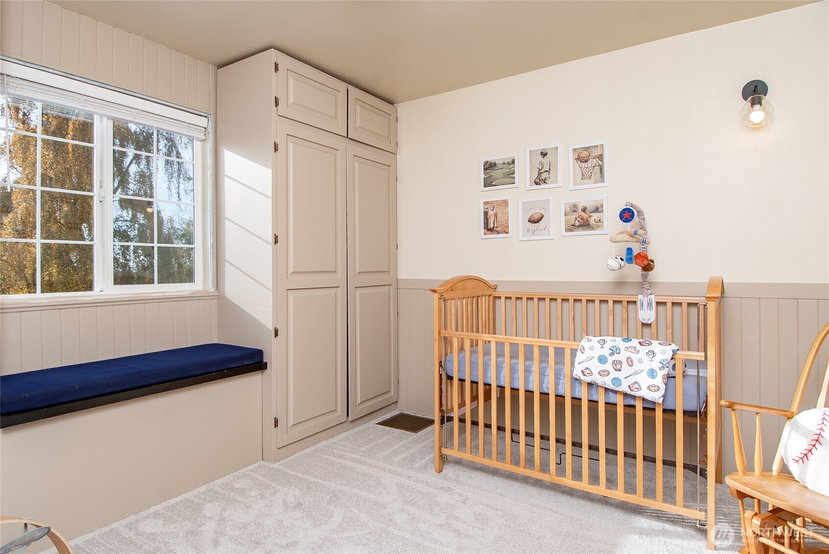 6084 Olson Road Ferndale, WA 98248 - Photo 24 of 40 a bedroom with furniture and baby crib