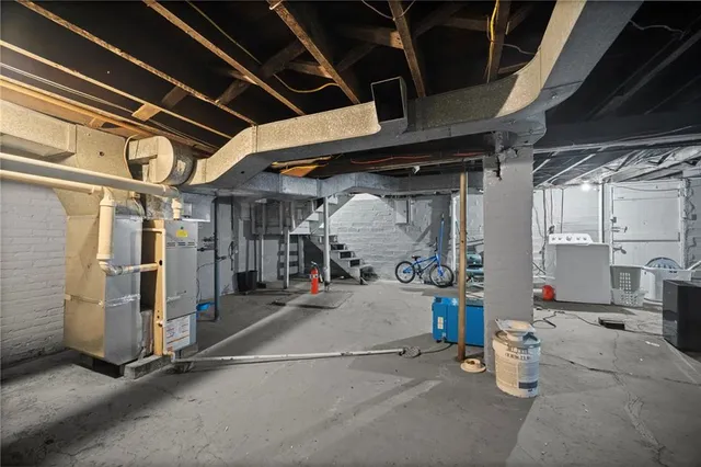 a view of storage and utility room