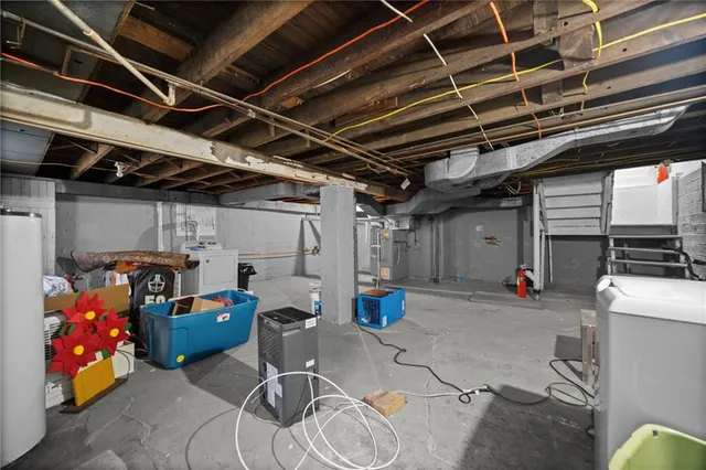 a view of storage and utility room