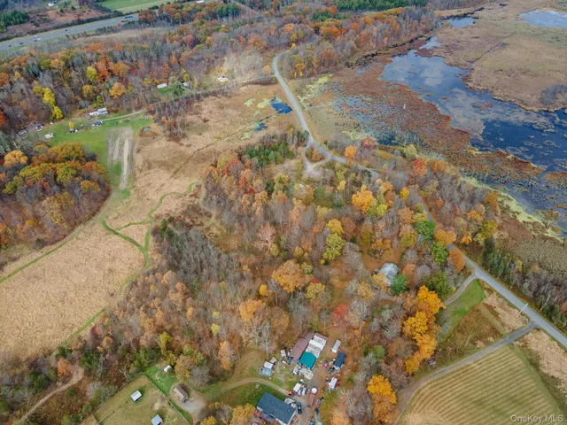 a bird view of a house