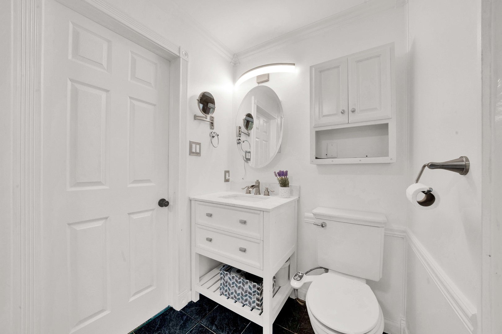 2135 West Richton Road Steger, IL 60475 - Photo 14 of 35 a bathroom with a sink a toilet and shower