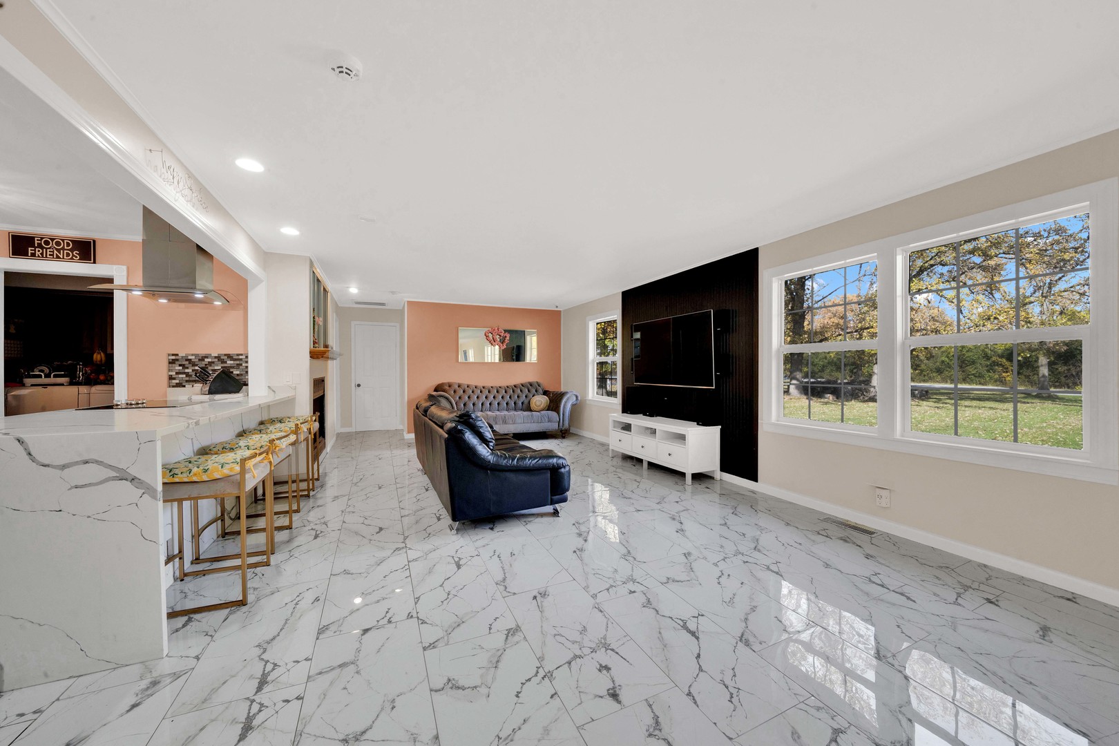 2135 West Richton Road Steger, IL 60475 - Photo 6 of 35 a living room with furniture and a flat screen tv