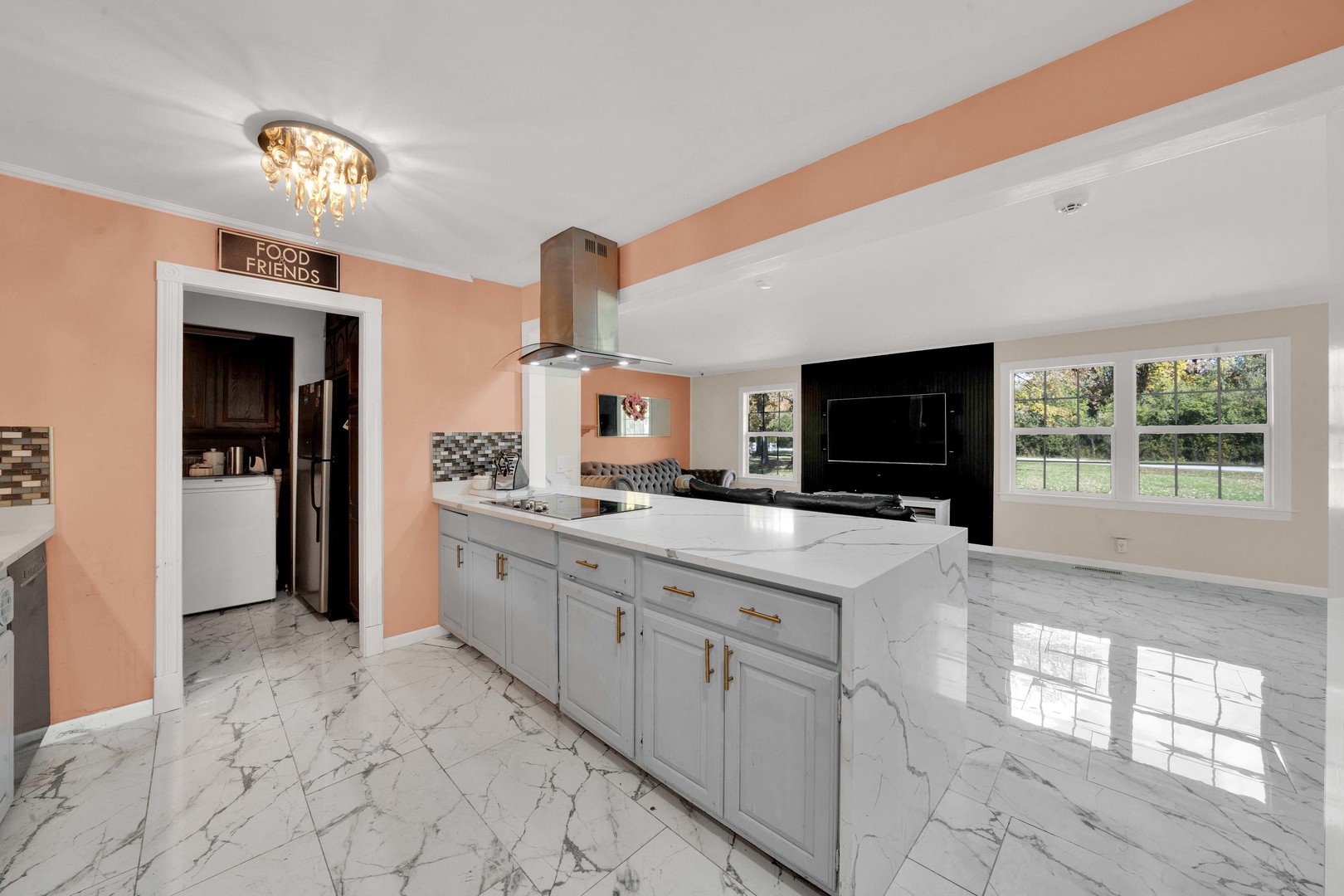 2135 West Richton Road Steger, IL 60475 - Photo 9 of 35 a kitchen with granite countertop a sink and a stove top oven