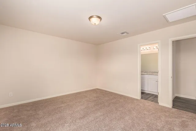 a view of an empty room