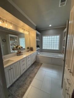 3006 Master Dr Mount Mount Pleasant, TX 75455 - Photo 31 of 34 a bathroom with a sink a mirror and a bathtub