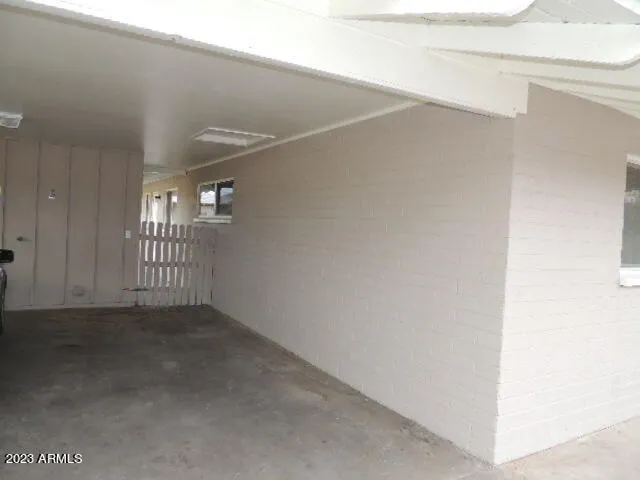 a view of an empty room