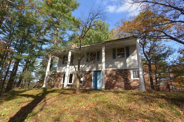 a view of a house with a tree