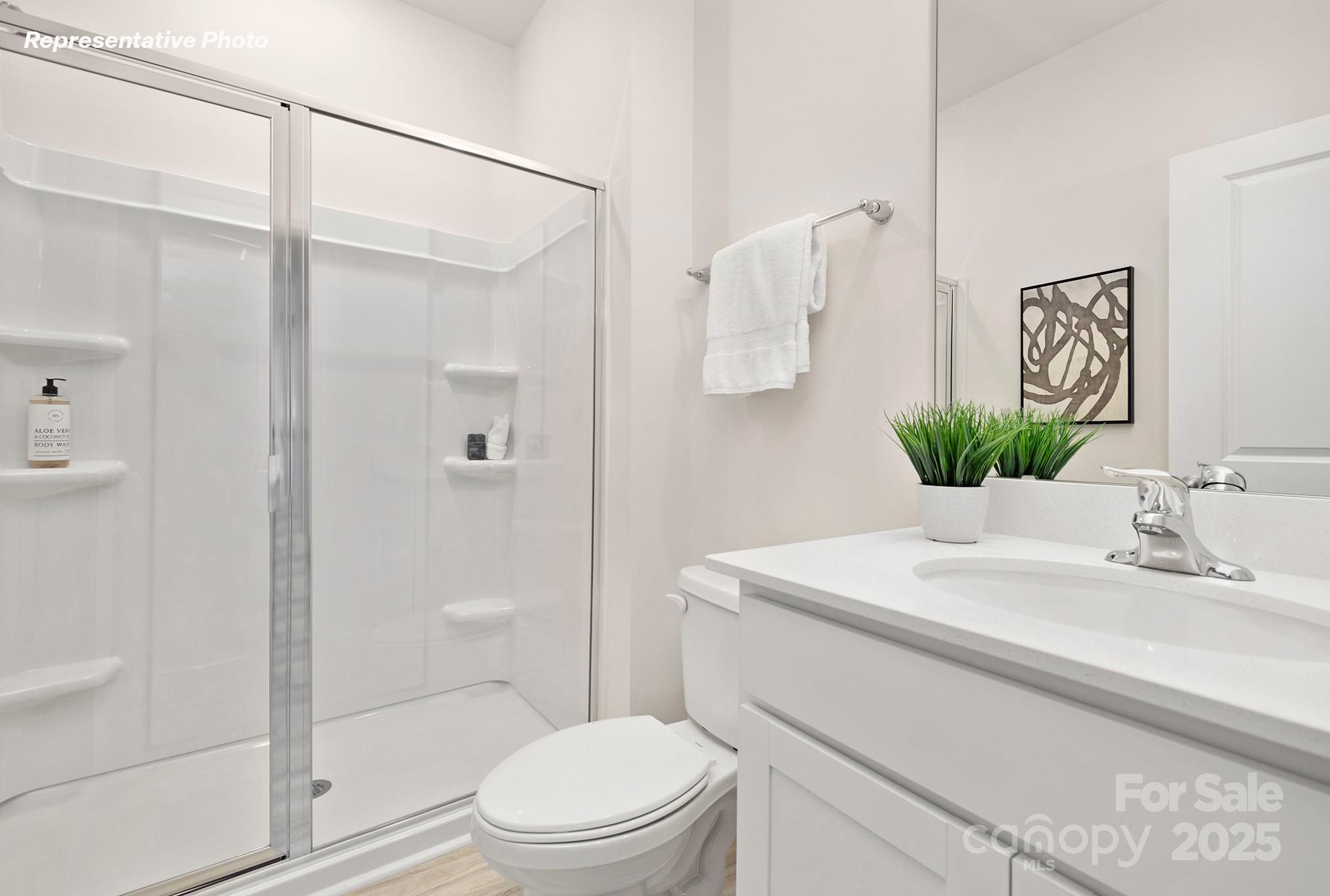 2693 Goose Fair Road Maiden, NC 28650 - Photo 25 of 29 a bathroom with a sink a toilet and shower