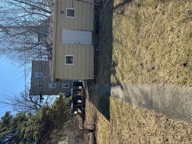 a house with trees in front of it