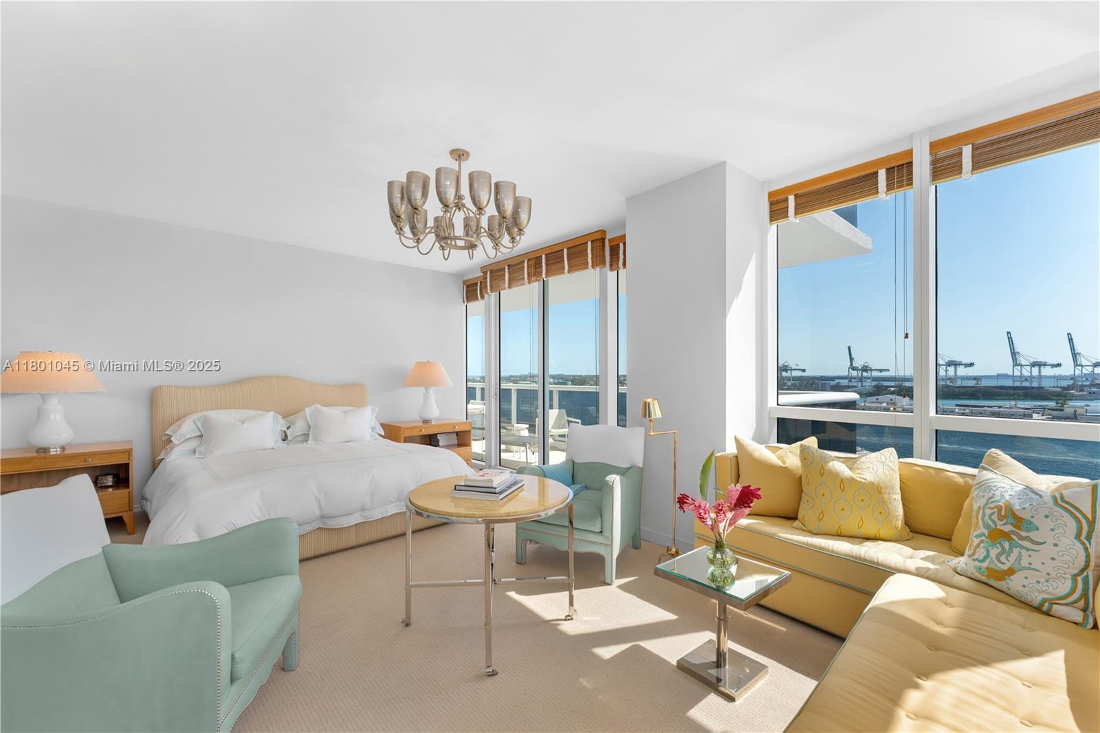 400 Alton Road, Unit 1101 Miami Beach, FL 33139 - Photo 20 of 31 a living room with furniture and a large window