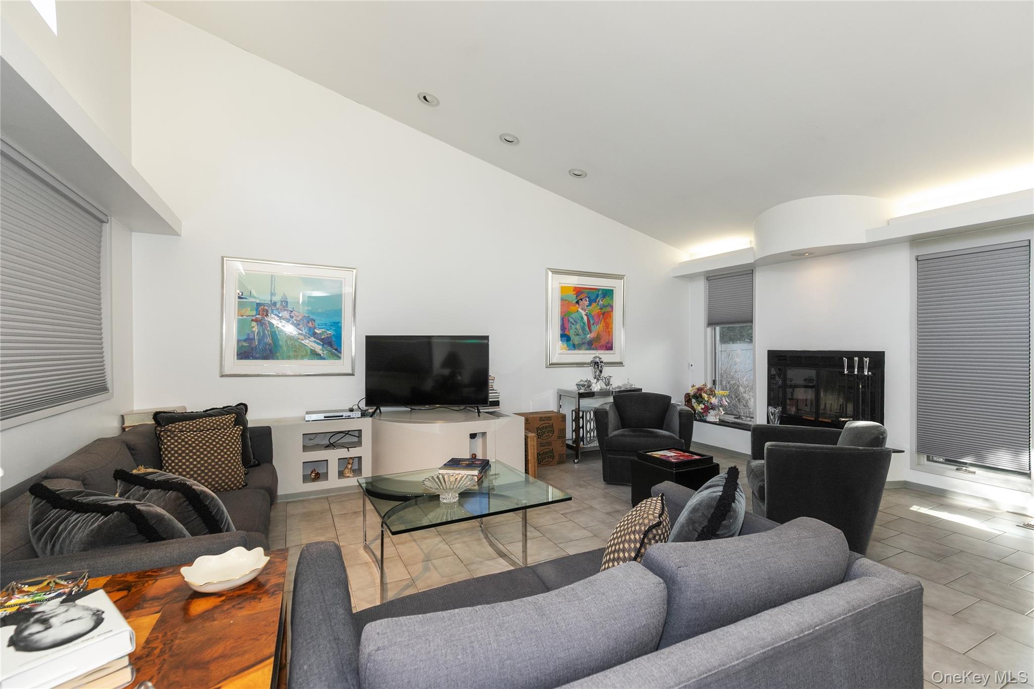 1 Franklin Road Great Neck, NY 11024 - Photo 4 of 30 a living room with furniture and a flat screen tv