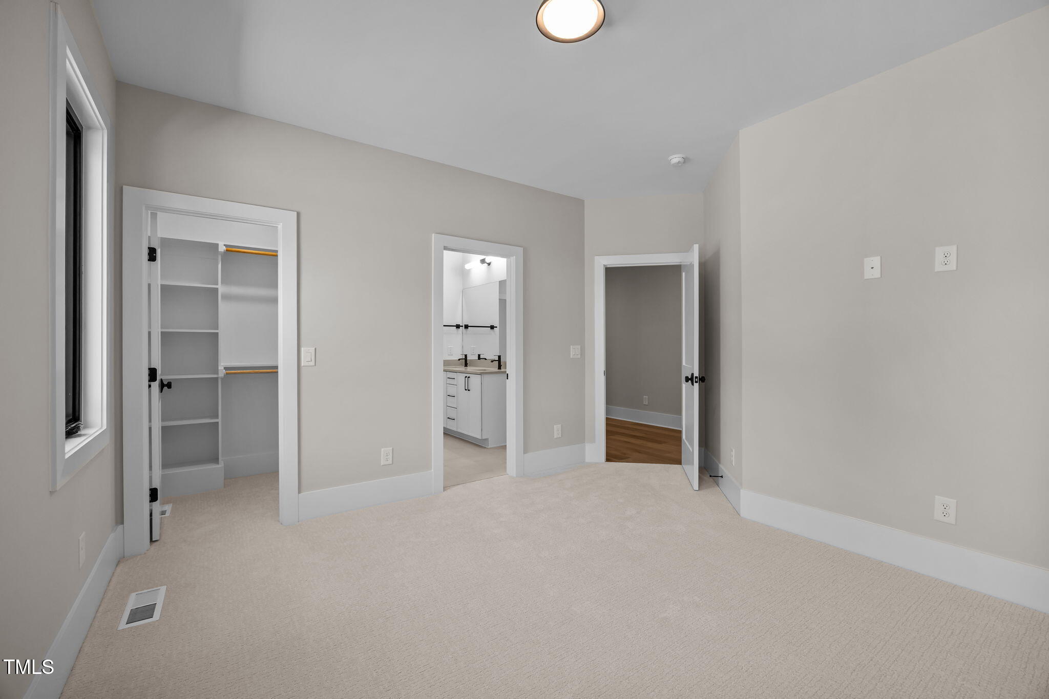 2321 Turners Alley Raleigh, NC 27607 - Photo 38 of 43 wooden floor and closet in a room