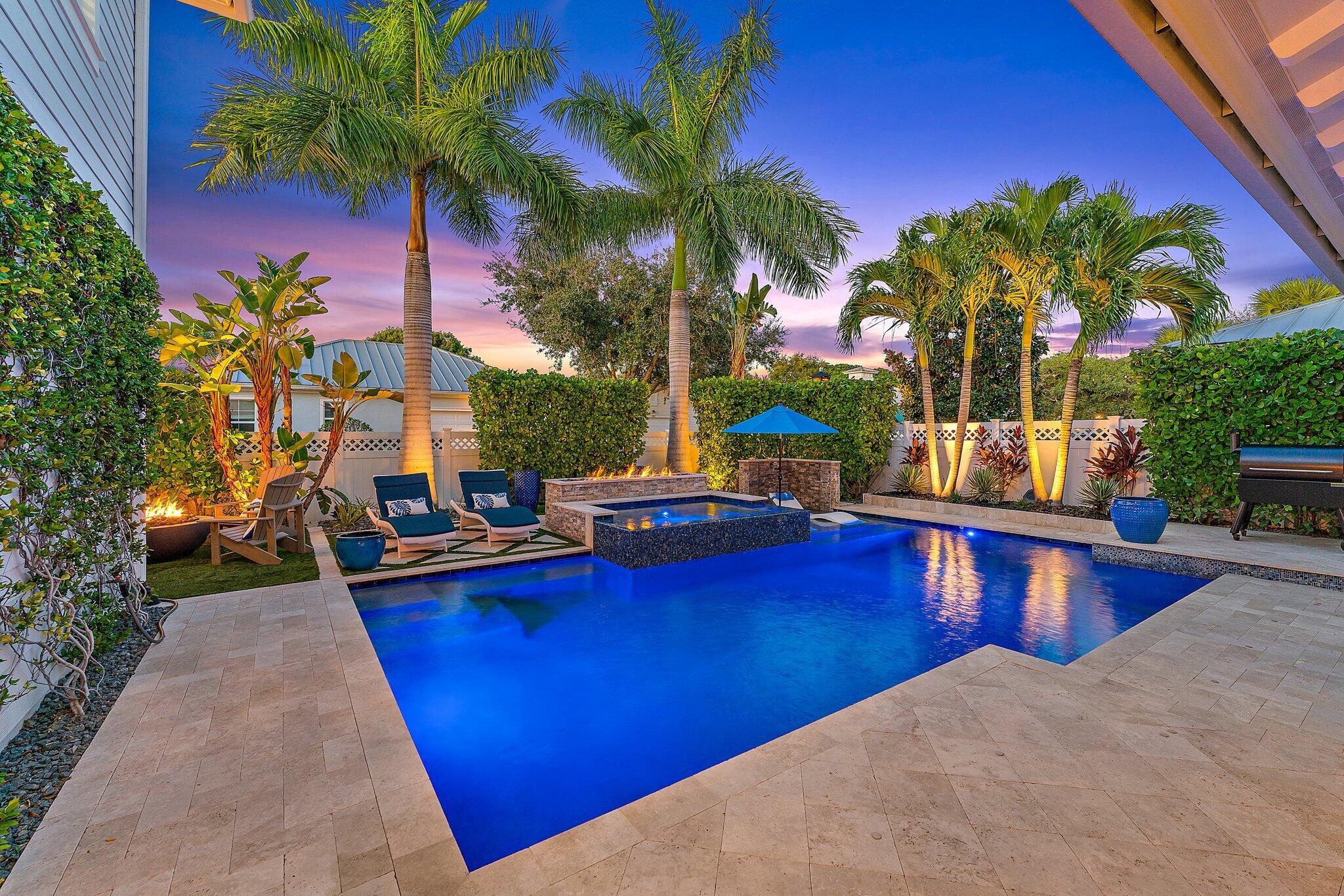 1169 Tropical Drive Jupiter, FL 33458 - Photo 78 of 113 Custom Saltwater Pool & Spa