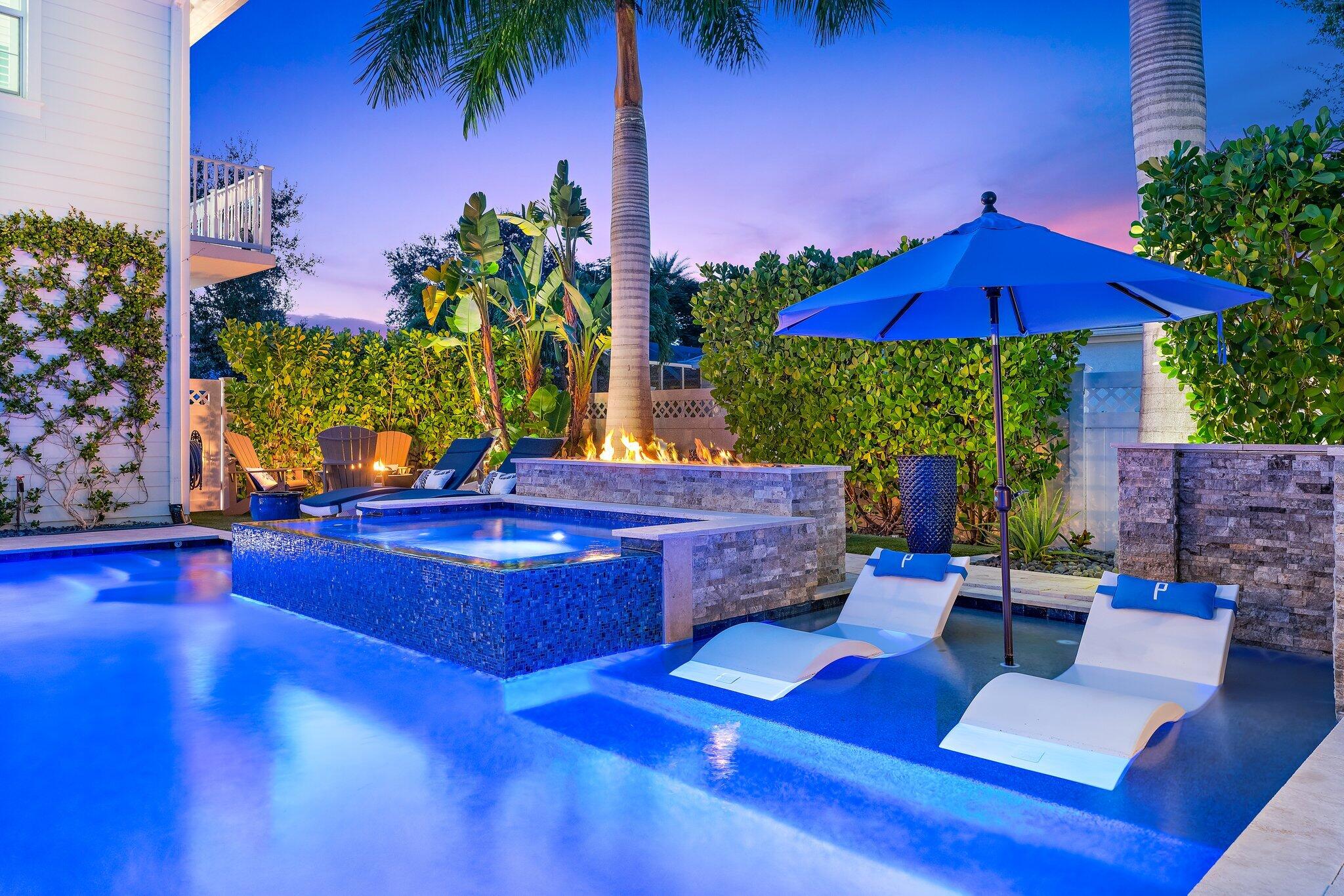 1169 Tropical Drive Jupiter, FL 33458 - Photo 86 of 113 Custom Saltwater Pool & Spa