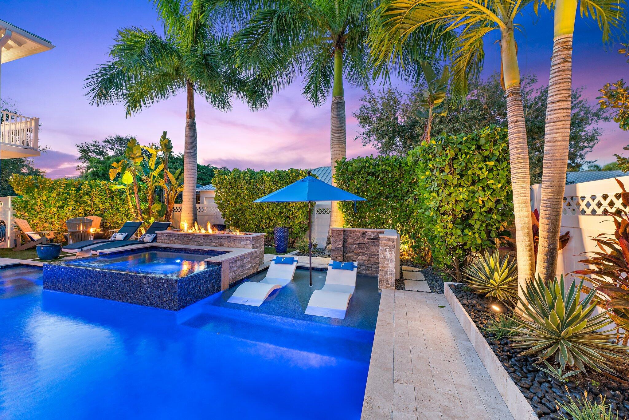 1169 Tropical Drive Jupiter, FL 33458 - Photo 88 of 113 Custom Saltwater Pool & Spa