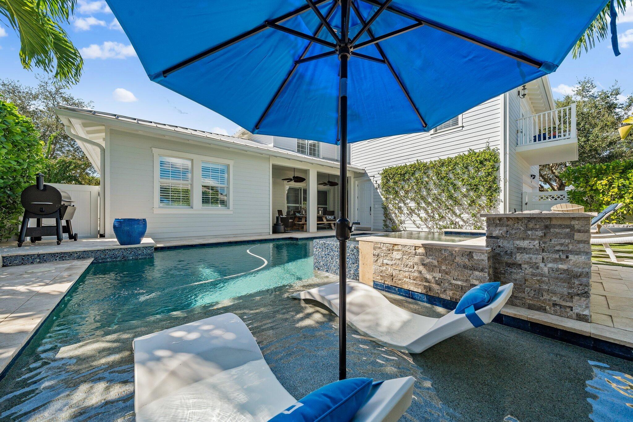 1169 Tropical Drive Jupiter, FL 33458 - Photo 90 of 113 Custom Saltwater Pool & Spa