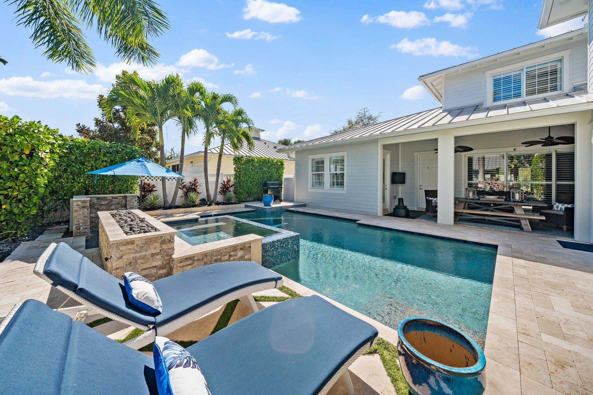 1169 Tropical Drive Jupiter, FL 33458 - Photo 91 of 113 Custom Saltwater Pool & Spa