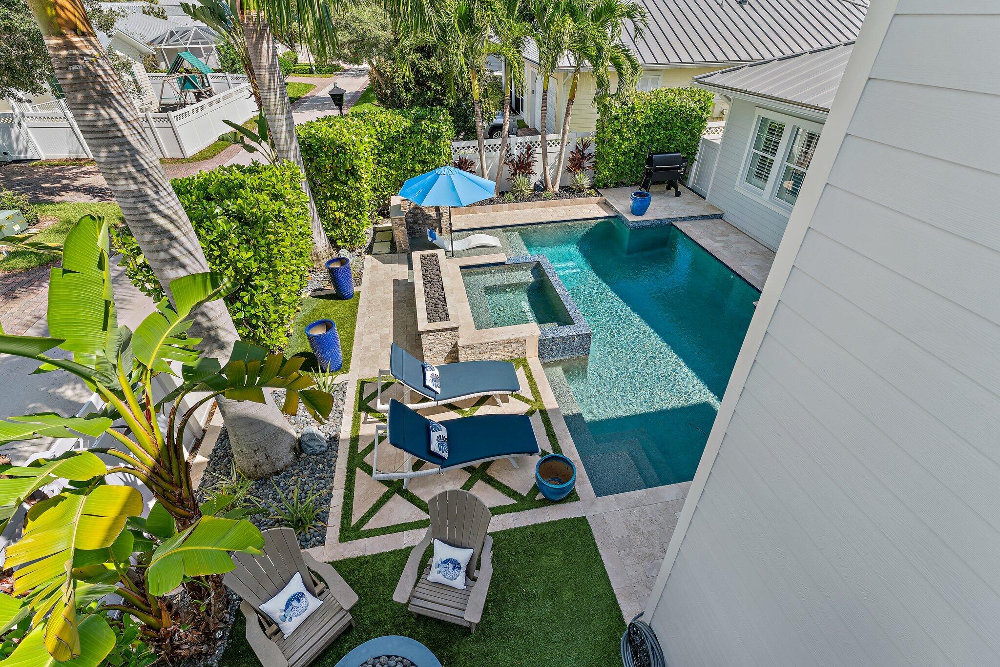 1169 Tropical Drive Jupiter, FL 33458 - Photo 93 of 113 Custom Saltwater Pool & Spa