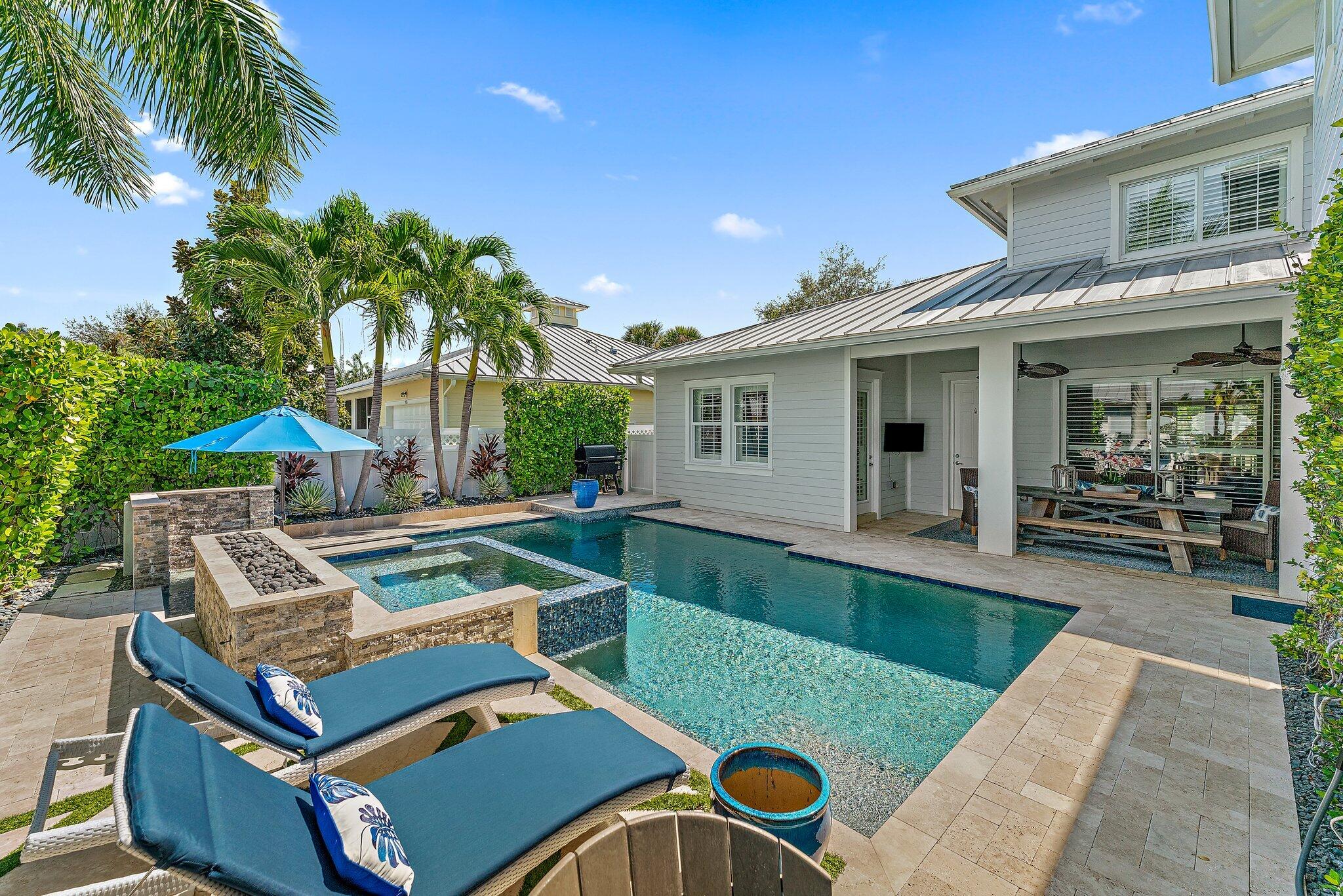 1169 Tropical Drive Jupiter, FL 33458 - Photo 97 of 113 Custom Saltwater Pool & Spa