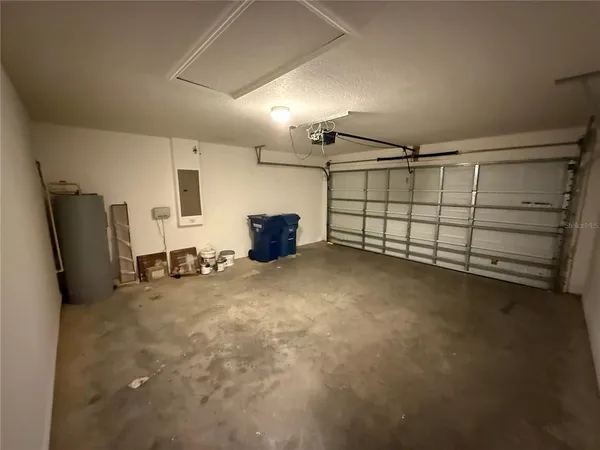 a view of a garage room