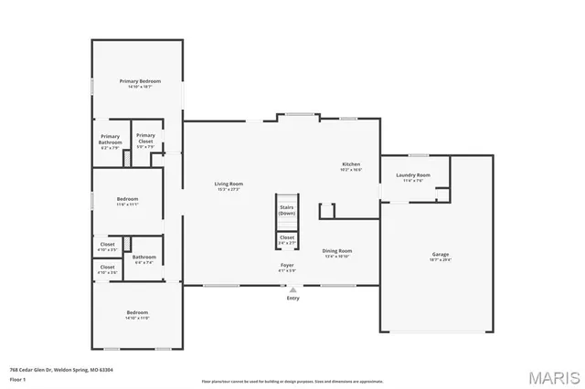 $349,900 | 768 Cedar Glen Drive, Weldon Spring, MO 63304